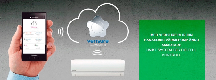 Panasonic värmepump och Verisure Panasonic värmepump och Verisure