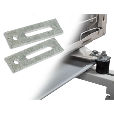 ClimaLine 399-EXT90N förlängningssats för utedel – plattor och gummidistanser i glasfiberarmerat nylon, 90 mm för Pancake-tråg.