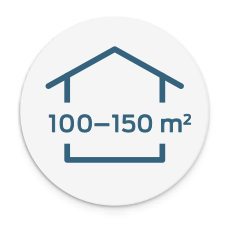 Luftvärmepumpar för hus 100 - 150 kvm