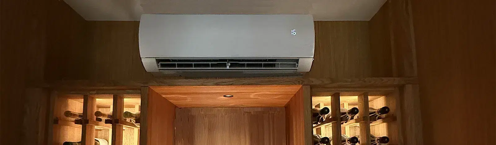 Luftkonditionering för låga temperaturer, perfekt för vinrum