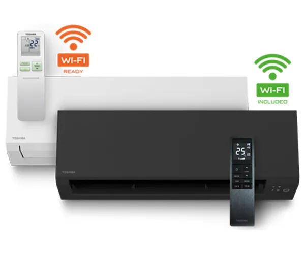 Toshiba Shorai Edge vit och svart inomhusdel
