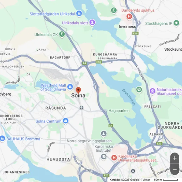 Karta över Solna Solna