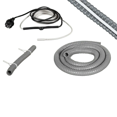 Uppvärmd avledningssats med 19mm isolerad slang