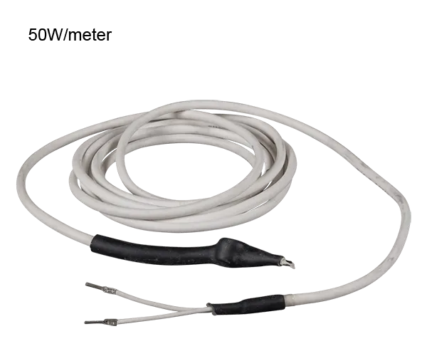 vkabel-50w-andtermostat Värmekabel för utedelar