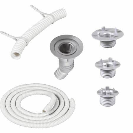 Avledningssats för utlopp utan uppvärmning